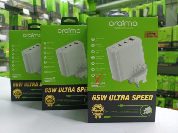 Oraimo PowerGan65 65W ultra speed