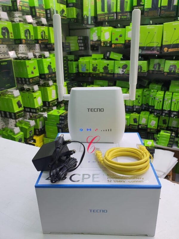 Tecno 4G Router with 300Mbps, 2000mAh