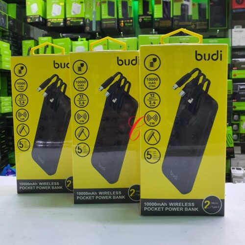 Budi 10000mAh wireless pocket power bank