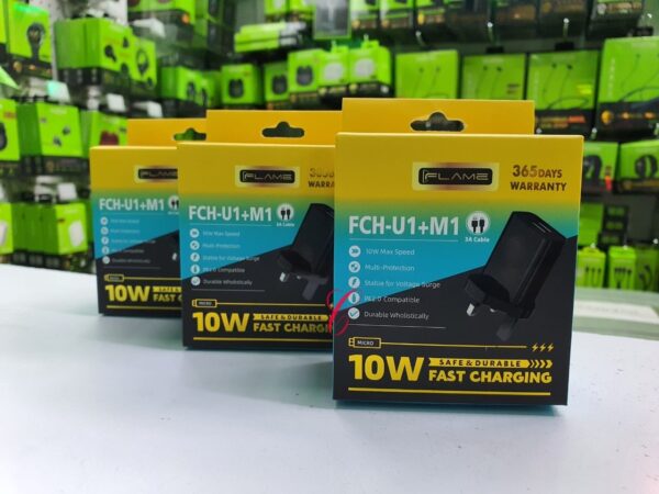 Flame 10W fast chargers