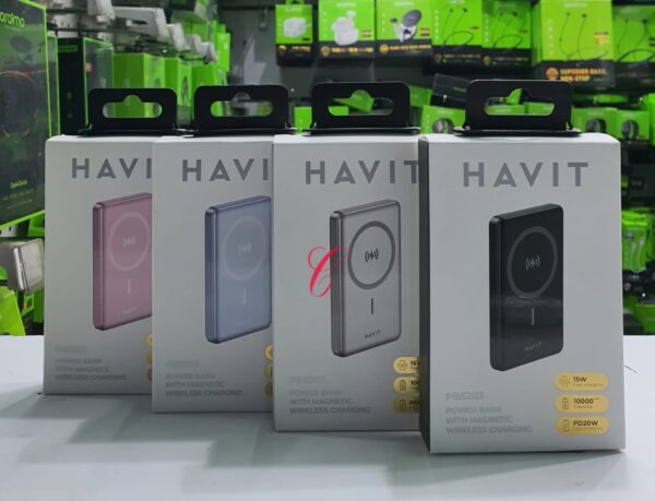 Havit PB5203 10,000mAh 20W Magnetic Wireless Charging Power Bank