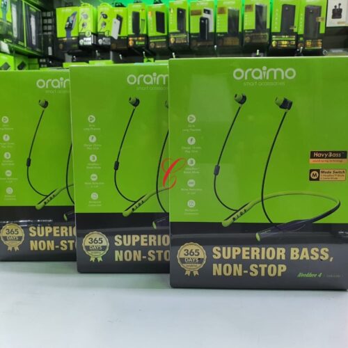 Oraimo Necklace 4 OEB-E50D 50hrs playtime superior bass non-stop neckband