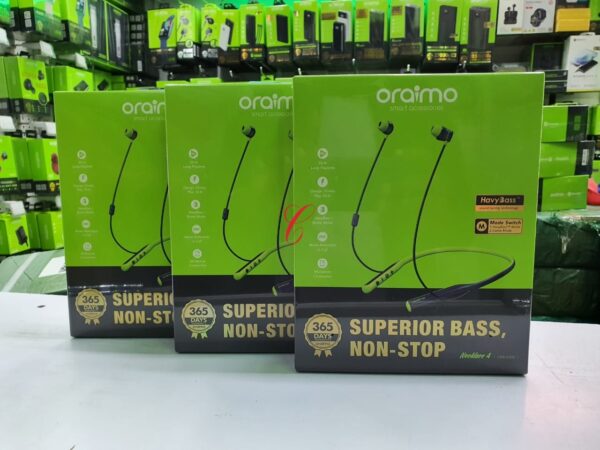 Oraimo Necklace 4 OEB-E50D 50hrs playtime superior bass non-stop neckband