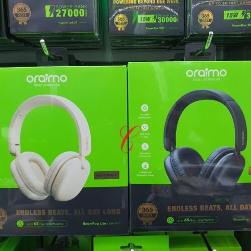 Oraimo BoomPop Lite OHP-317 – 65Hrs Long Playtime Headphones 🎧🔥