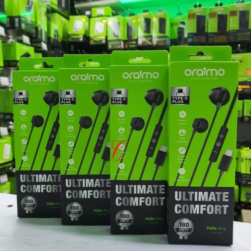 Oraimo Halo Airy OEP-650 Type-C Earphones – Ultimate Comfort & High-Quality Sound