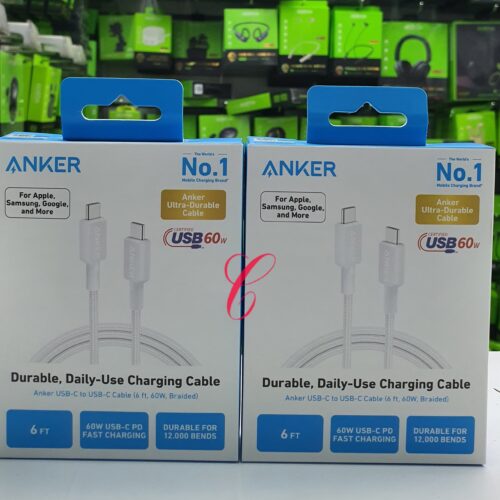 Anker 322 USB C to USB C 60W 6ft braider cables