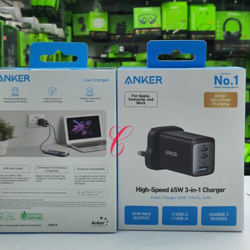 Anker High-Speed 65W 3-in-1 GaN Charger