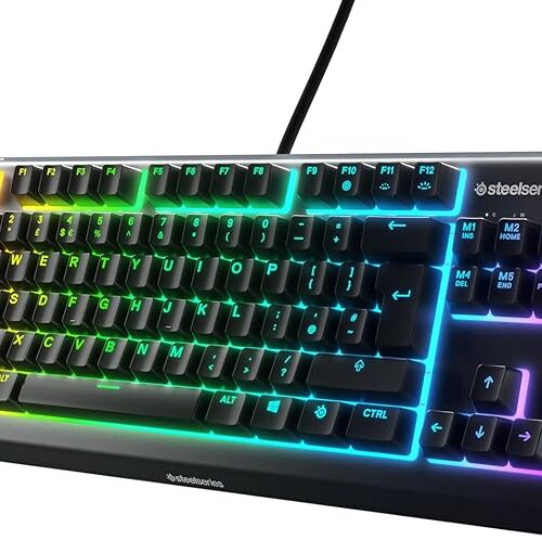 SteelSeries Apex 3 TKL - RGB Gaming Keyboard Black